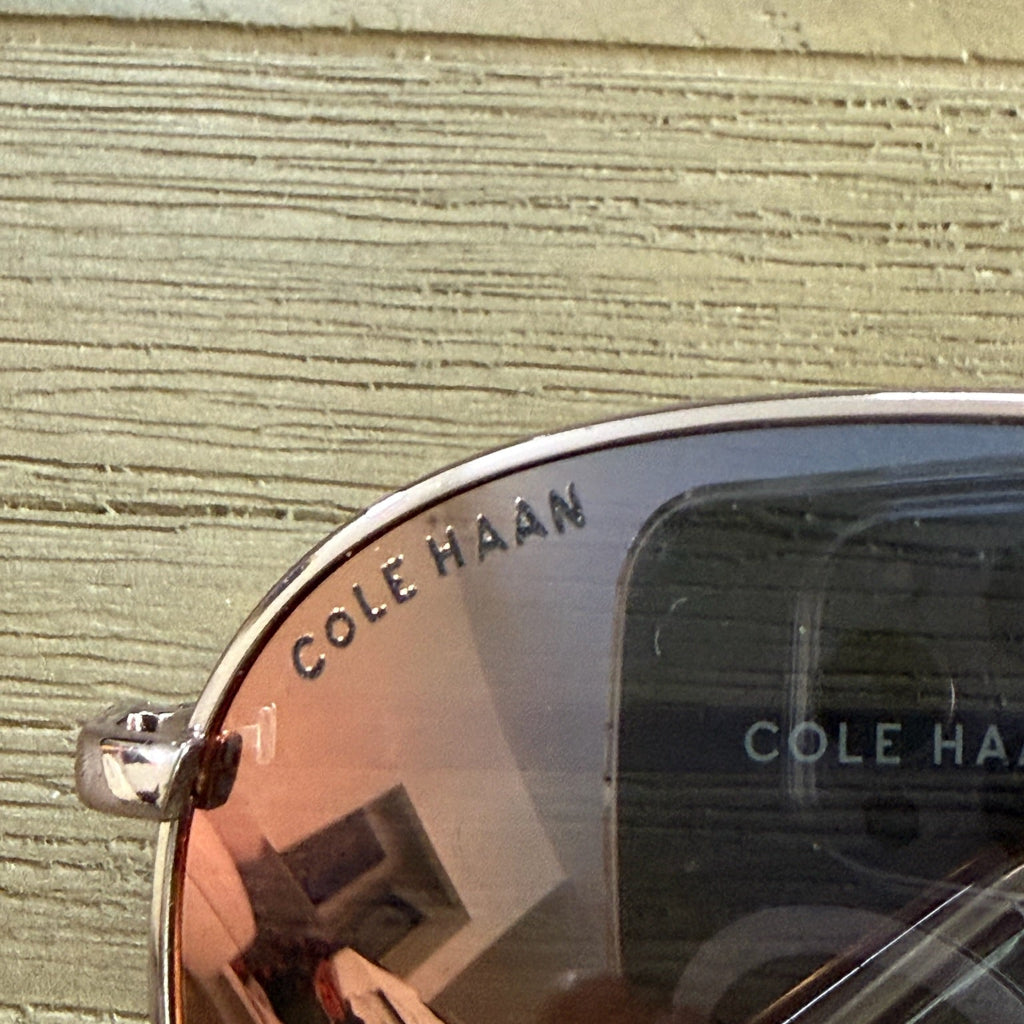 Cole Haan Aviator Sunglasses — Rose Gold Mirror
