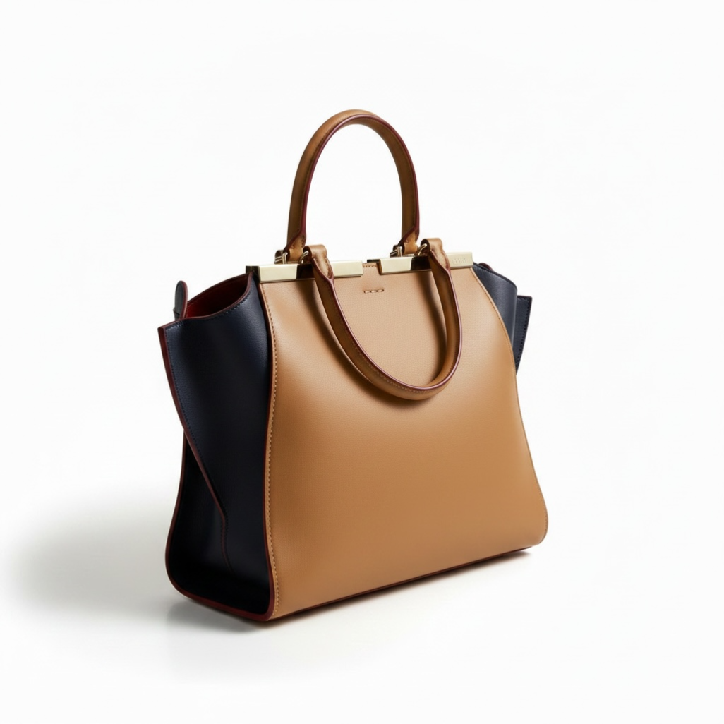 Fendi 3Jours Leather Tote in Beige