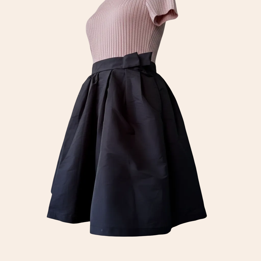 COS Pleated Sllk Taffeta Skirt