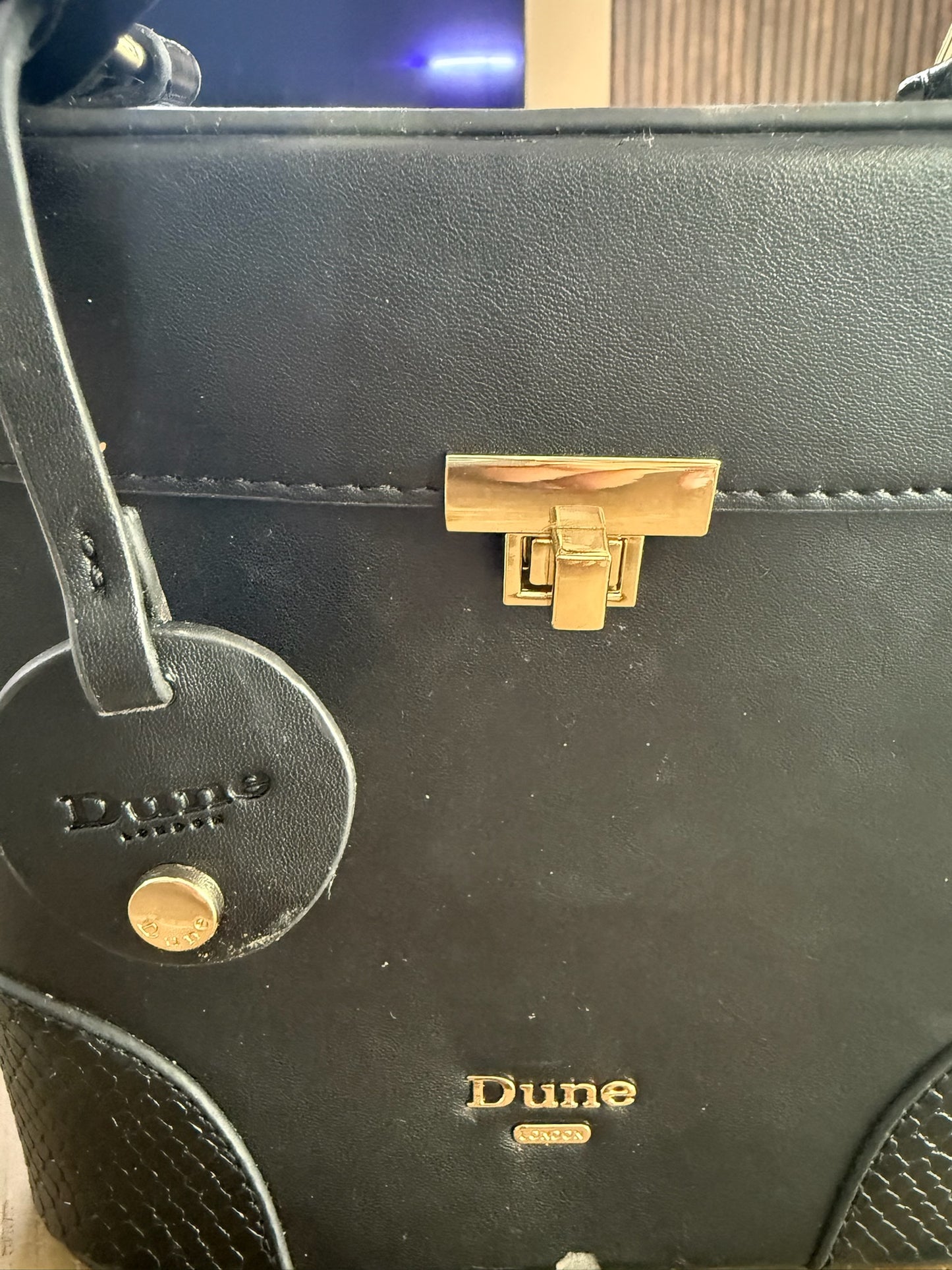 Dune London Structured Top Handle Box Bag