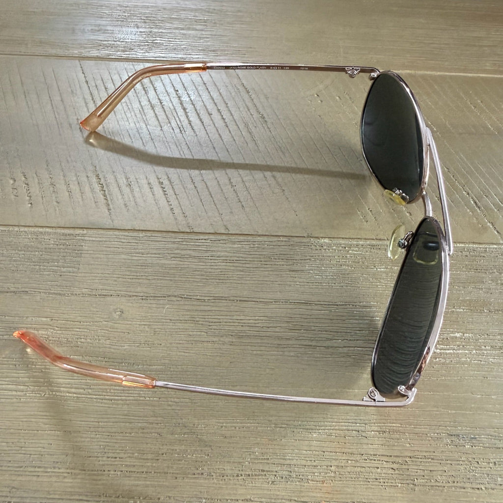 Cole Haan Aviator Sunglasses — Rose Gold Mirror