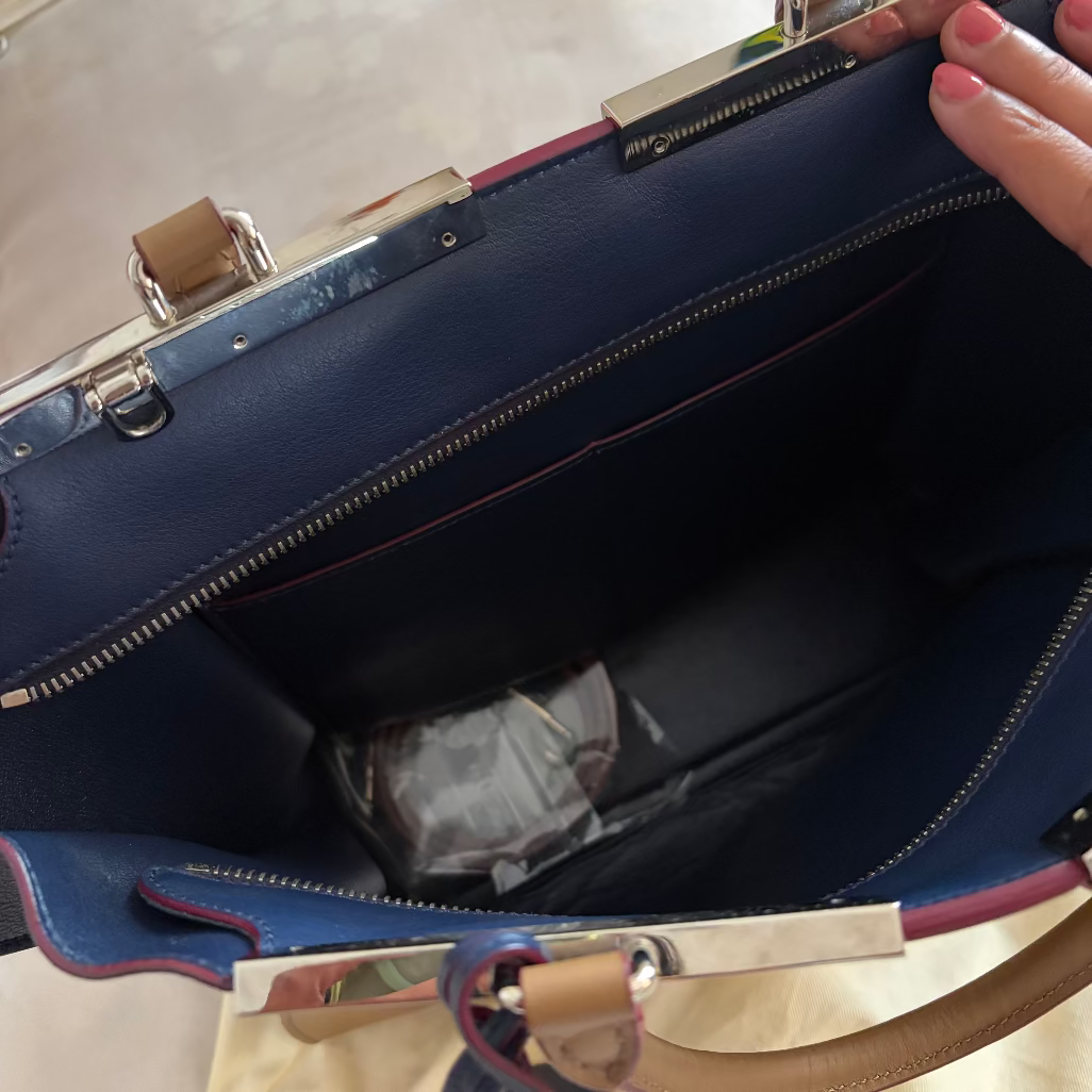 Fendi 3Jours Leather Tote in Beige