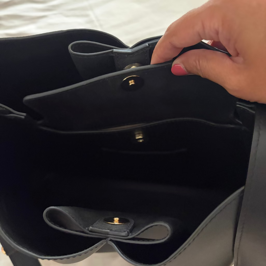 Rag & Bone Riser Leather Hobo in Black