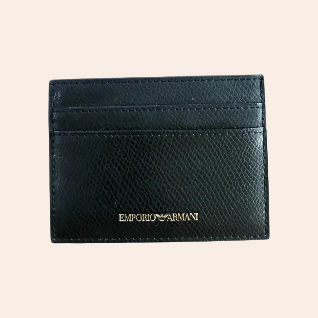 Emporio Armani Saffiano Leather Card Holder