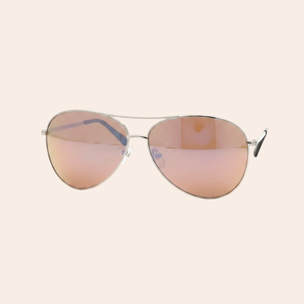 Cole Haan Aviator Sunglasses — Rose Gold Mirror