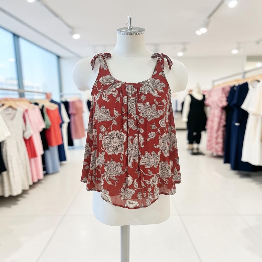 Scotch & Soda Floral Tie-Shoulder Cami Top