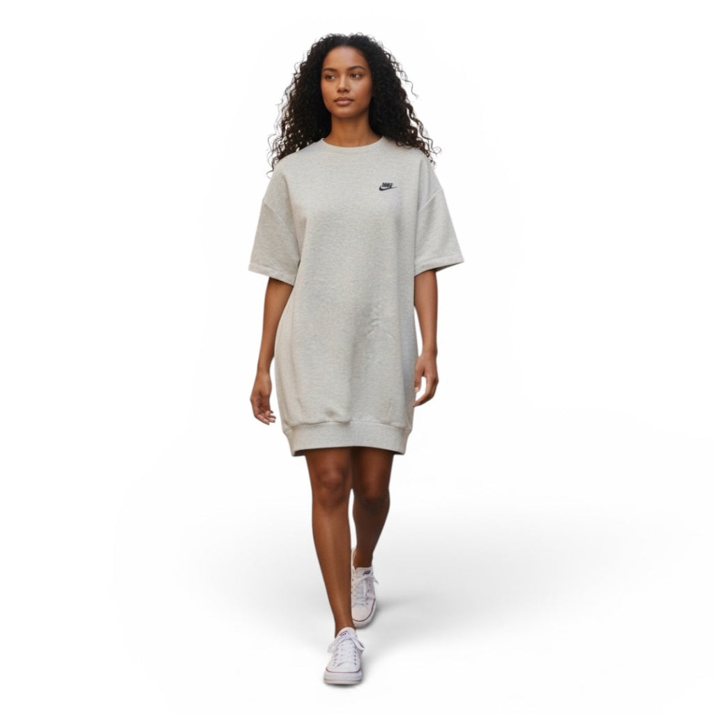 Club Fleece NIKE Grey Oversized T-Shirt Dress