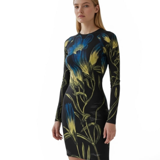 Christopher Kane Botanical Print Mini Dress