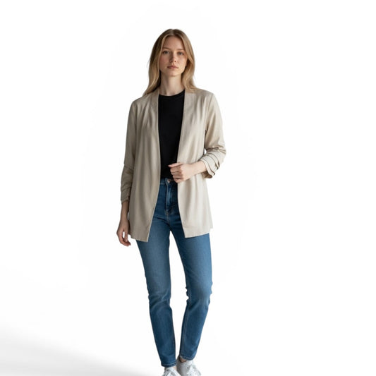 Babaton Power Blazer in Beige